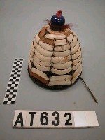 男子珠飾山豬牙籐帽藏品圖，第8張